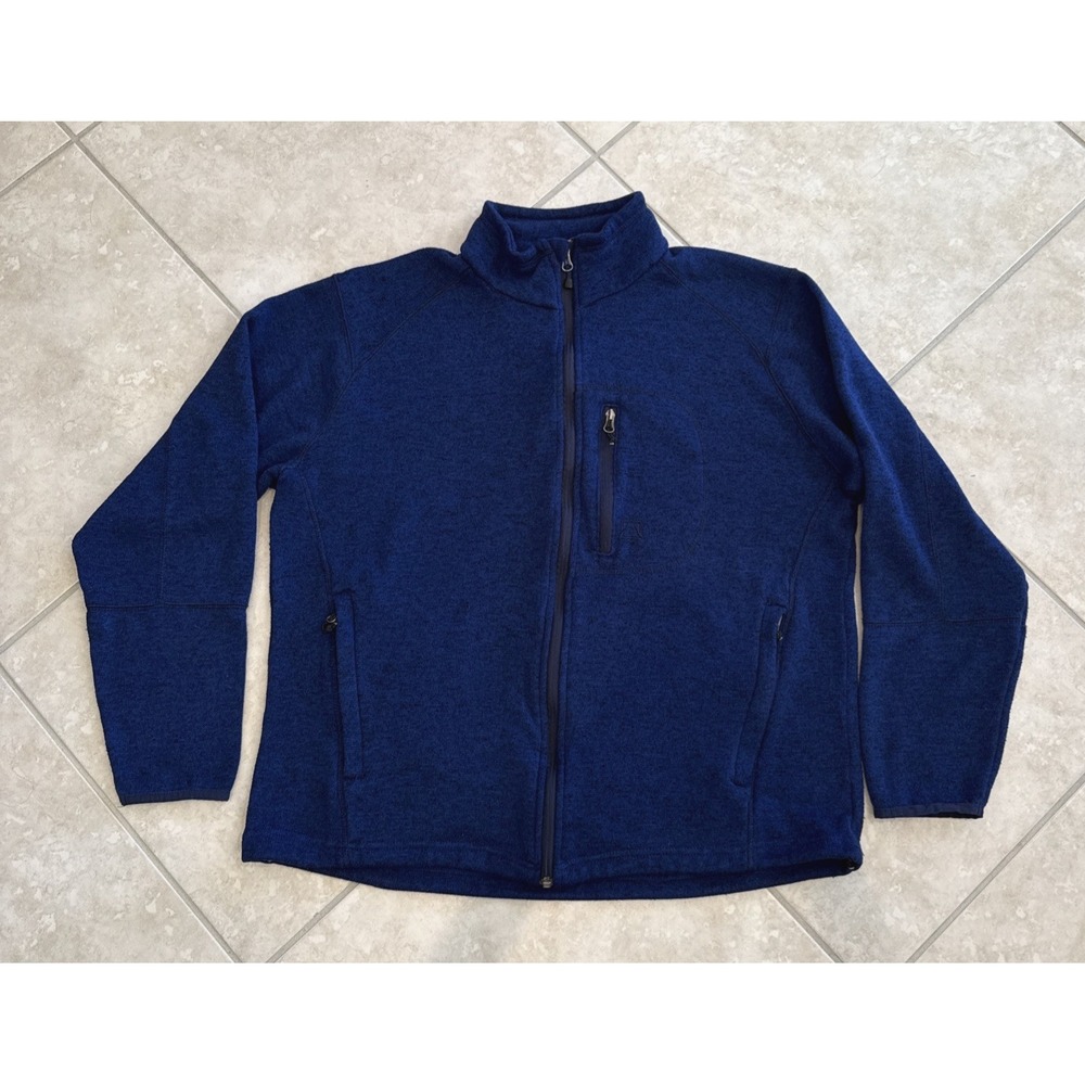 Avalanche‎ Navy Blue 1/4 zip mens Sz 2XL pullover outdoor activewear Pockets